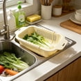 thumbnail image 6 of LEHOZIHEQ Collapsible Colander for Kitchen, Over the Sink Strainer Basket for Kitchen, Fruit Pasta Food Strainer Expandable Plastic Colander BPA Free, 6 of 6