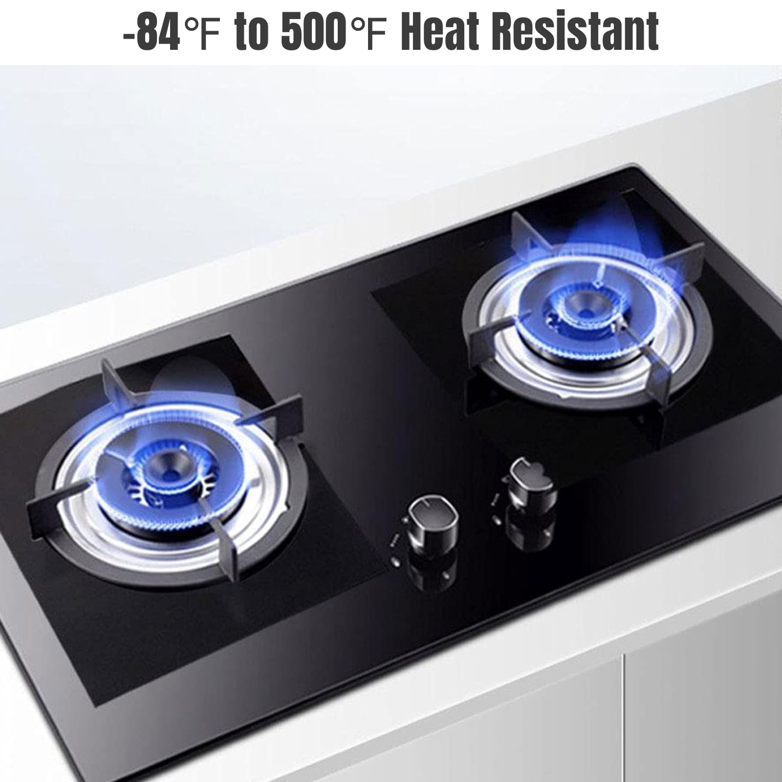 L Stove Burner Covers Non-Stick Gas Stove Burner Covers with 2 Stove Gap  Strips Heat Resistant Stove Top Cover Reusable - AliExpress