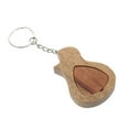 thumbnail image 1 of EeaseCA 1Set Guitar Wooden Picks with Storage Box Guitar Plectrums Keychain Guitar Supply, 1 of 7