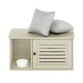 thumbnail image 3 of Hidden Cat Litter Box - City Sleek Design - White Wash Furniture Style - Divider for Privacy, 3 of 6
