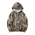 thumbnail image 5 of Havenx Camo Hoodies Sweatshirt for Men Long Sleeve Maple Leaf Print Hoodies with Pockets Drawstring Hooded Sweatshirt Fall Winter Fishing Hiking Camping Workout Outdoor Clothing,Bronze 3XL, 5 of 6
