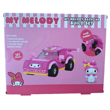 Sanrio Hello Kitty My Melody Racecar Building Block Set
