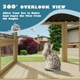 thumbnail image 2 of Haverchair Catio Cat Window Perch Outdoor, 360° Catio Cat Enclosure Window for Indoor Cat with Waterproof Roof, Cat Window Box with Metal Mesh Cat Door for Sunbathing, Napping, Overlook, 2 of 9