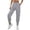 Grey, variant on High Waist Ankle Length Women's Casual Pants with Pockets, Stretch Fabric Daily Wear Trousers for Work Office Summer 2025