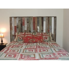 Allbarnwood Rustic Cottage Style Rustic Headboard Queen Sized Bed W Vertical 3 Wide Boards Reclaimed Barnwood Farmhouse Bedroom Furniture White