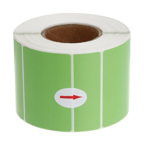 Colorful Labels Thermal Transfer Labels Printer Paper Self-Adhesive Blank Stickers for Office Kitchen Milk Tea Shop (Green)