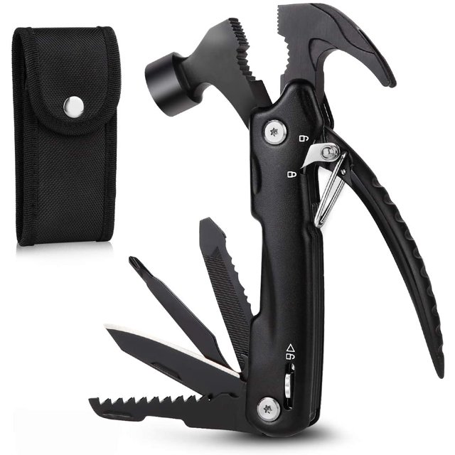 Hammer Multi-Tool, All In One Tools Mini Hammer, Multi Tool for Men, Camping Gear Survival Tool