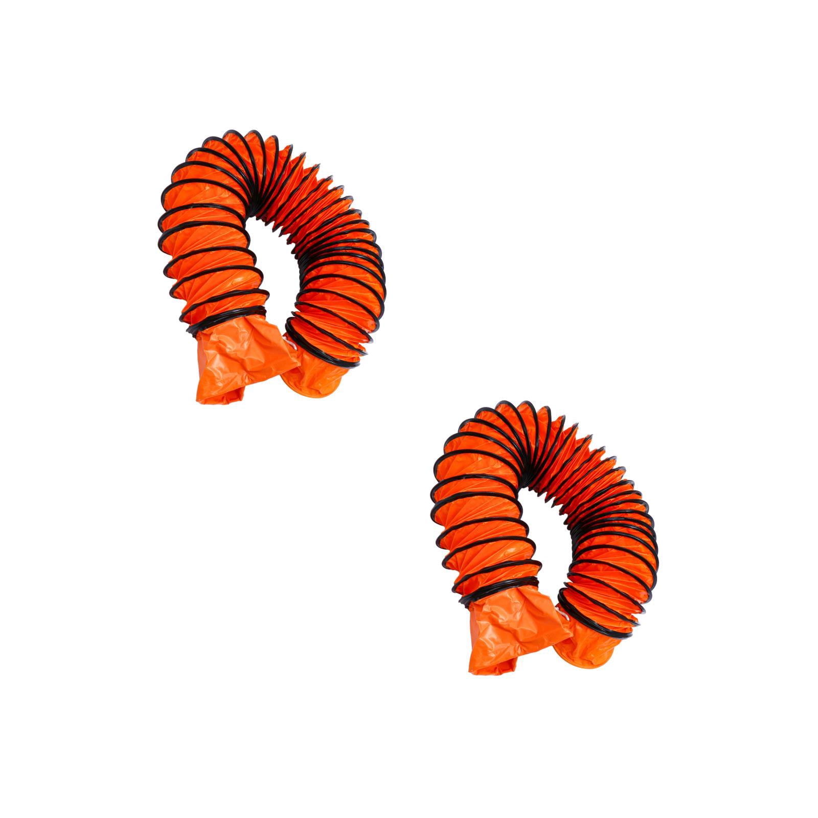 Masteelf 2 pcs  Adaptable Ventilation Tube Vent Hose Waterproof Exhaust Hose (Orange)