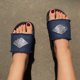 thumbnail image 4 of Zapatillas planas de mezclilla de moda para mujer, zapatos intermitentes artesanales de verano Wmkox8yii  hj789, 4 of 6
