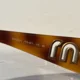 thumbnail image 4 of MIU MIU SUNGLASSES SMU60H 7FS-8C1 Shield Gold And Tortoise Y-2K, 4 of 6