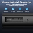 thumbnail image 4 of MZEIBO Barra de Sonido para Smart TV, Barra de Sonido Bluetooth para TV, Mini Barra de Sonido de 50 vatios con ARC/Óptico/AUX, Sistema de Sonido Envolvente para TV/PC/Juegos/Proyectores, 4 of 5