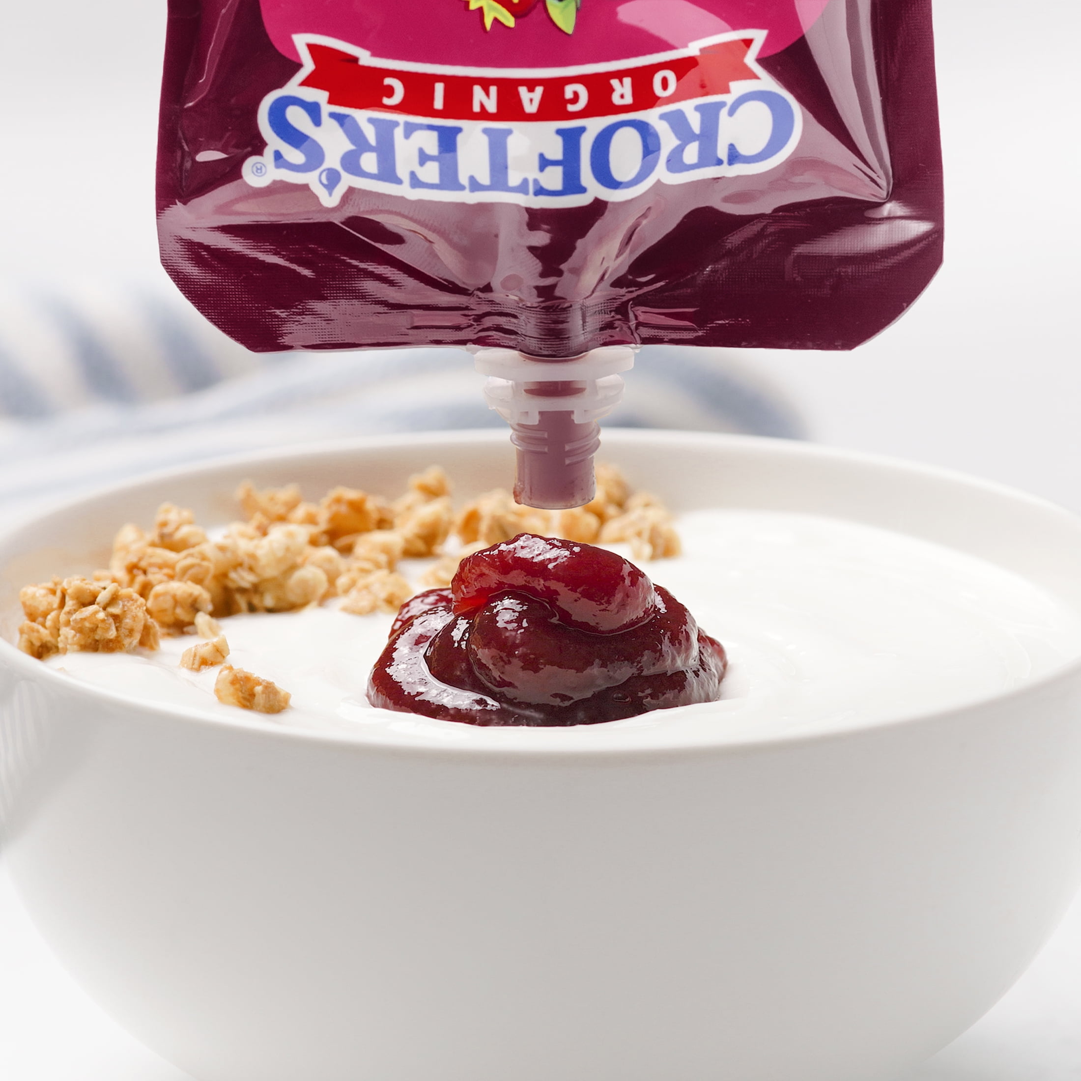 (3 pack) Crofter's Organic Berry Harvest Fruit Spread Squeeze, 13 oz