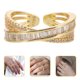 thumbnail image 1 of Moluckfu Anillo Dorado Ajustable Con Superficie Lisa Y Moderno Para Mujer Y Jóvenes, 1 of 6