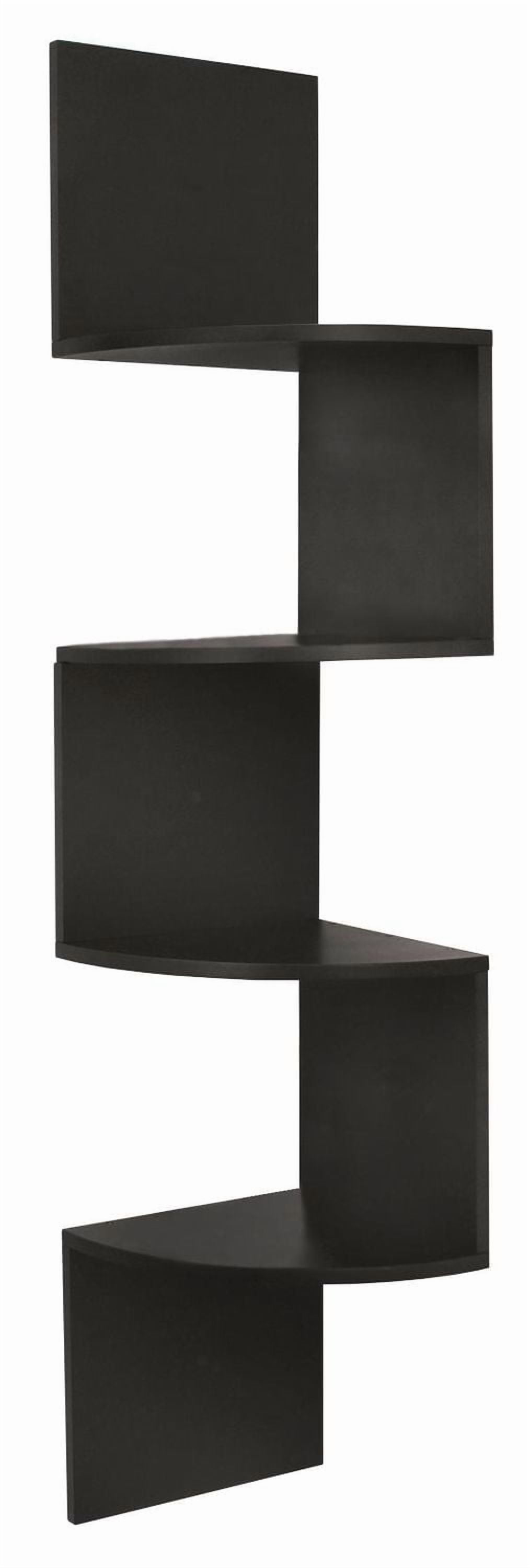 kieragrace Provo Corner Wall Shelf - 12" x 57", Black