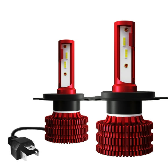 TFixol 2Pcs Car LED Headlight Bulbs LED Driving Lamp All-in-one Conversion Kit H4 36W IP68 Waterproof