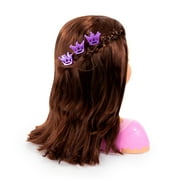 Bayer Design Charlene Super Model Makeup Styling Head, Brunette, Includes Makeup and Stickers, Childrens Pretend Play 3+