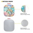 thumbnail image 5 of Binienty Sea Turtle Car Front Windshield Sun Shade Visor Easy Fold Tropical Hibiscus Floral Car Window Sunshades 2-Piece Windshield Sun Blocker Shade Universal for Most Vehicle Sedans SUV Truck, 5 of 7