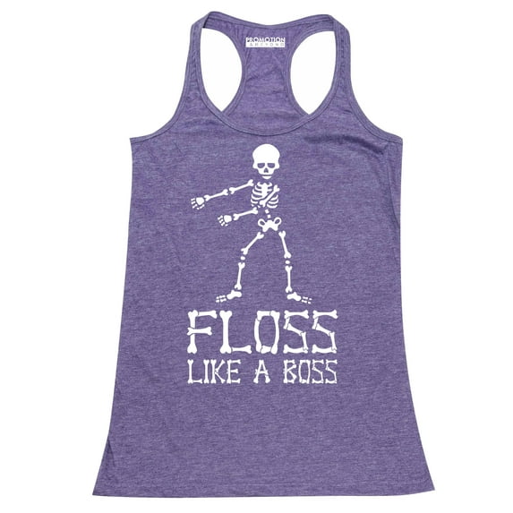 floss like a boss backpack kid dance halloween women's tank top, m, h. navy