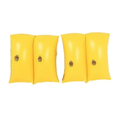 Set of 2 Yellow Inflatable Swimming Pool Arm Floats for Kids 3-6 Years - Walmart.com