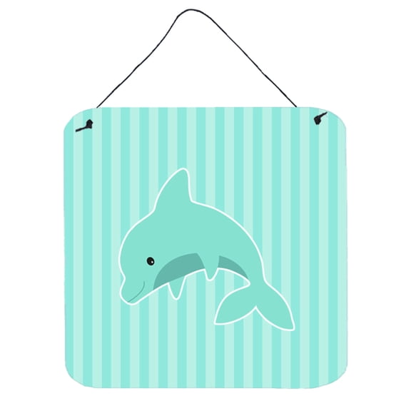 Carolines Treasures BB7120DS66 Dolphin Wall or Door Hanging Prints 6HX6W multicolor