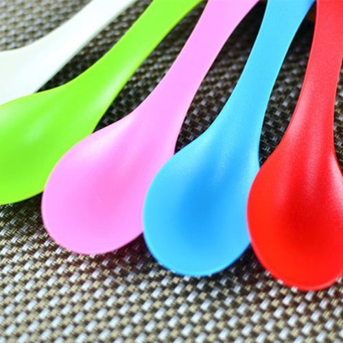 6Pcs Portable Camping Hiking Spork Utensils Spoon Fork Combo Cutlery durable 
