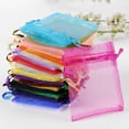 thumbnail image 3 of Bolsa de Organza para joyería, bolsa pequeña de regalo, suministros de boda, embalaje de cuentas duras, decoración de joyería, 50 Uds., 70%, 3 of 4