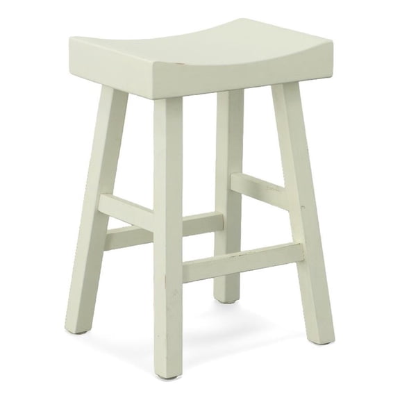 Carolina Classics Colborn 25" Counter Stool Antique White