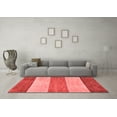 thumbnail image 3 of Ahgly Company Machine Washable Indoor Rectangle Abstract Red Modern Area Rugs, 5' x 8', 3 of 4