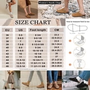 Litfun Womens Suede Clogs Leather Mules Cork Footbed Sandals Arch Support Potato Shoes with Adjustable Buckle