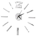 thumbnail image 4 of TAILTOSS 1Pack Minimalist Living Room Wall Clock Silver Metal Acrylic Square Silent Movement For Home Decor 19.7x19.7in, 4 of 7
