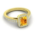 thumbnail image 3 of Diamond-Capitals 2.95 Carat Elegant Natural Diamond Citrine Gemstone Bridal Ring for Women Solid 18K Yellow Gold Size 10, 3 of 8