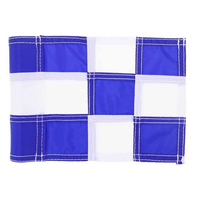Soidarity Accesorios de Golf para hombres, golpes, triangulación de envíos, patrón a cuadros, balcón familiar, marcadores de oficina, bandera de Golf cuadros blancos azules