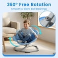 thumbnail image 3 of OLAKIDS Sensory Spinning Chair, Flower Shape 360° Swivel Seat for Autistic Kids Autism ADHD Children with Non-Slip Design, Sit and Spin Toy for Body Balance Coordination Training, 3 of 9