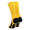 thumbnail image 2 of TCK Elite Performance Solid Color Crew Socks (Gold, Small), 2 of 2