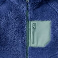 thumbnail image 4 of YunPes Teen Po𝐥ar Fleece Zip Jacket Mock Neck Warm Sherpa Coat Boys Girls Shaggy Thick Fall Winter Outwears with Pocket, 4 of 7