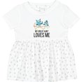thumbnail image 3 of Inktastic Owls My Great Aunt Loves Me Girls Baby Dress, 3 of 5