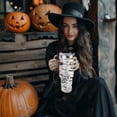 thumbnail image 6 of Halloween Tumbler 40oz Ghost Spooky Tumblers with Lid and Straw Halloween Ghost Gifts for Women Men Stainless Steel 40 Oz Coffee Cup Cute Spooky Gift for Adults, 6 of 6