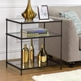 thumbnail image 5 of Fox Hill Trading Millenial Glass and Metal End Table in Gold, 5 of 5
