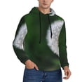 thumbnail image 2 of Wukai Dandelion Print Men Hoodies Fleece Sweatshirts Long Sleeve Sweaters Pullover Fall Outfits Winter Clothes-4X-Large, 2 of 7