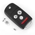 thumbnail image 1 of Cubierta de llavero, cubierta de carcasa de llave sin llave de coche de 3 + 1 botones para cubierta de carcasa de llave Acura optimizada para la excelencia Jadeshay A, 1 of 8