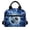 Blue Lightning Bolt Soccer Print, variant on HUIACONG Space Rocket Stars Penguin Lunch Tote, Aluminum Film Material Waterproof Dirt Resistant Insulated Lunch Bag for Boys