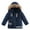 Navy, variant on Generic Clothing Clearance Coat for Kids Casual Children Winter Boy Jacket Hooded Fashion Warm Clothes Jackets Boys Coats for Fashion Breathable Soft Comfortable(4 Years,Navy)