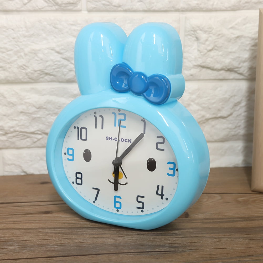 TOPINCN Cute Desk Table Bedside Alarm Clock Battery Operated Loud Alarm