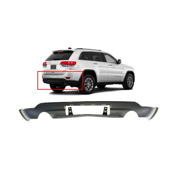 DCP Rear Lower Bumper Cover Valance for Jeep Grand Cherokee 2011-2021 CH1195104