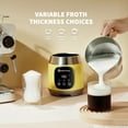 thumbnail image 3 of Maestri House Milk Frother, 21OZ Variable Temp and Froth Thickness Milk Frother and Steamer, Smart Touch Control Milk Warmer, Dishwasher Safe, Memory Function for Latte Cappuccino, Yellow 120V, 3 of 7