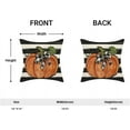 thumbnail image 2 of Fall Decor Pillow Covers 18x18 Set of 2, Black Stripes and Orange Pumpkin Pattern Decorative Throw Pillows Linen Autumn Thanksgiving Cushion Pillow Covers for Sofa Couch Outdoor Decor, 2 of 6