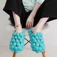 thumbnail image 3 of AUXDIQ Bathroom Slippers Women Men Non Slip House Shoes Shower Sandals Beach Pool Slides, Light Blue, 6.5/7 US, 3 of 5