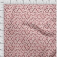 thumbnail image 3 of oneOone Cotton Jersey Peach Fabric Texture & Triangle Geometric Sewing Fabric By The Yard Printed Diy Clothing Sewing Supplies 58 Inch Wide, 3 of 4