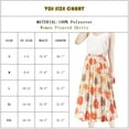 thumbnail image 3 of VDJ Women Mid Skirt Summer Boho Floral Print High Waist Fashion Flare Chiffon Skirts Size L, 3 of 5