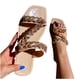 thumbnail image 4 of Sandalias de verano para mujer, sandalias planas sin cordones, zapatos romanos de cristal, sandalias informales con punta abierta, zapatillas Wmkox8yii  ytu8780, 4 of 8